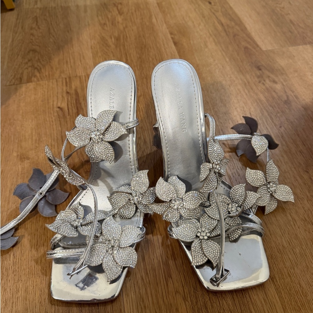 Azalea Wang Romi Heels silver - Picture 3 of 7